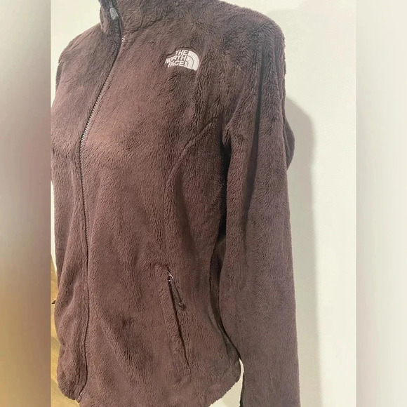 The North Face Osito Silken Raschel Fleece Jacket Dark Purple Size Medium - Picture 3 of 10